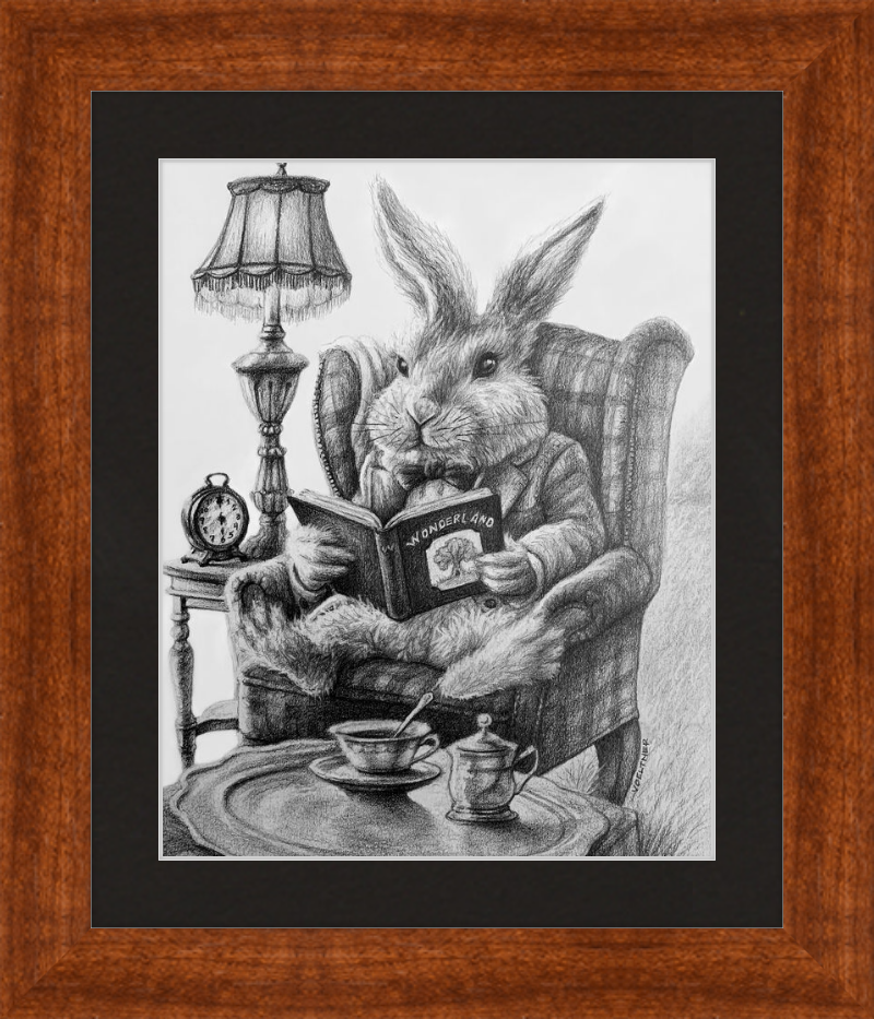 The White Rabbit (Drawing) Art Print