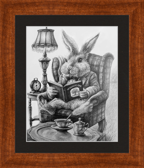 The White Rabbit (Drawing) Art Print