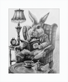 The White Rabbit (Drawing) Art Print