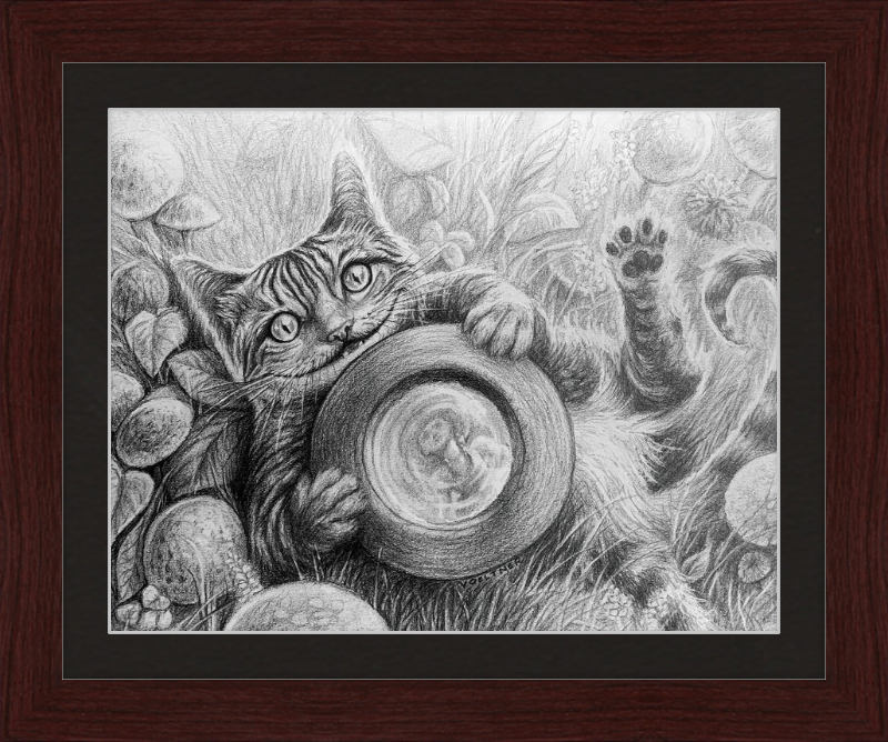 The Cheshire Cat (Drawing) Art Print