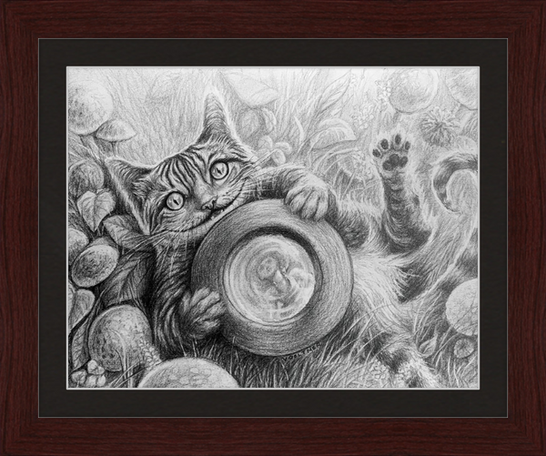 The Cheshire Cat (Drawing) Art Print