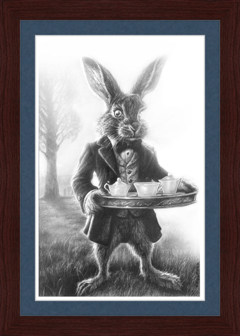 The March Hare (Drawing) Art Print