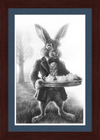 The March Hare (Drawing) Art Print