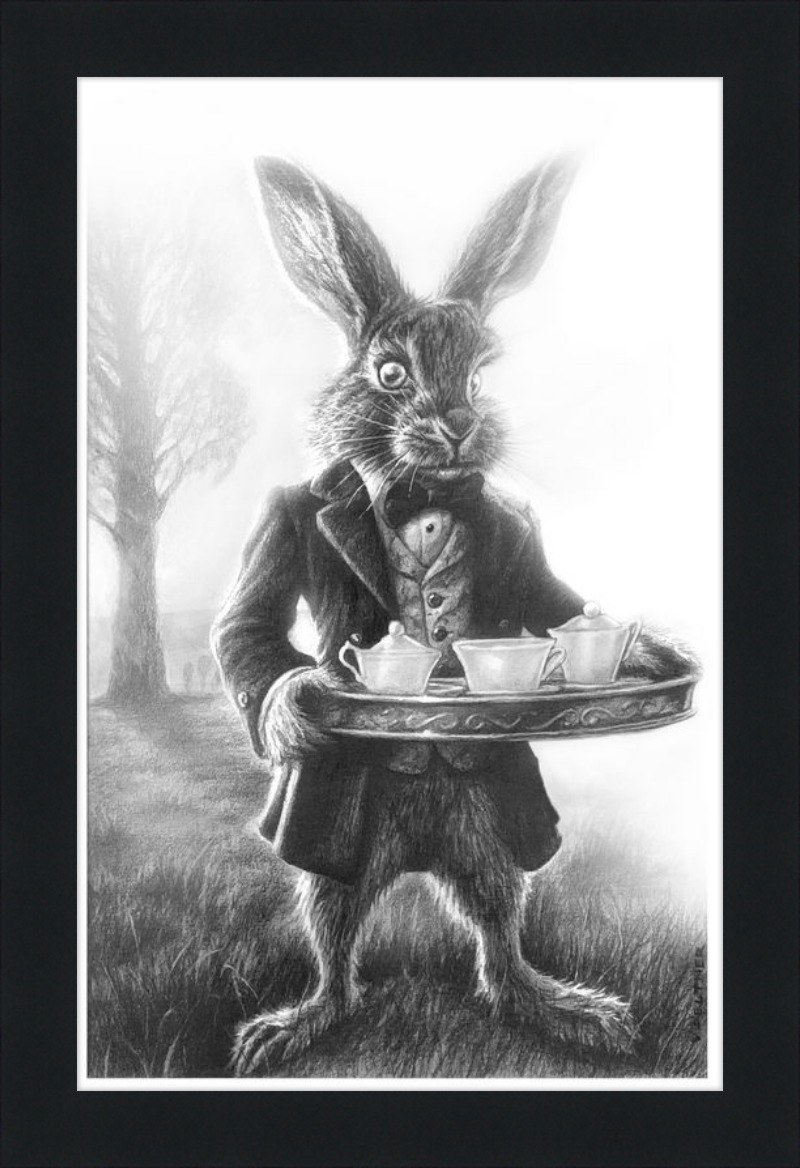 The March Hare (Drawing) Art Print