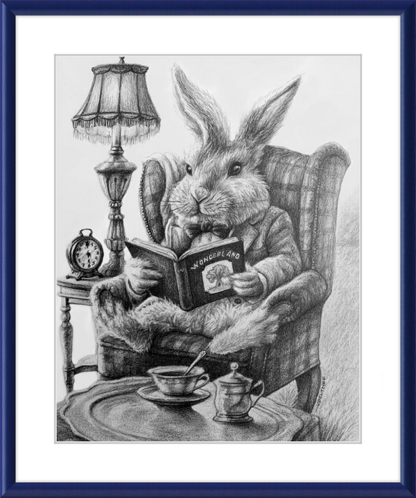 The White Rabbit (Drawing) Art Print
