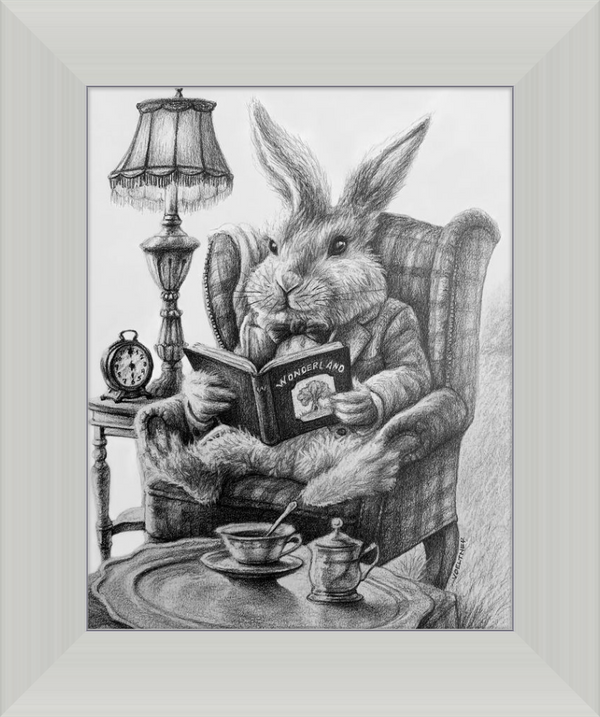 The White Rabbit (Drawing) Art Print