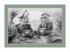 The Footmen (Drawing) Art Print