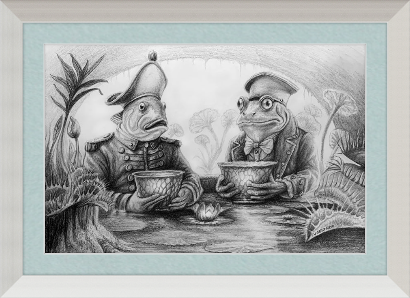 The Footmen (Drawing) Art Print