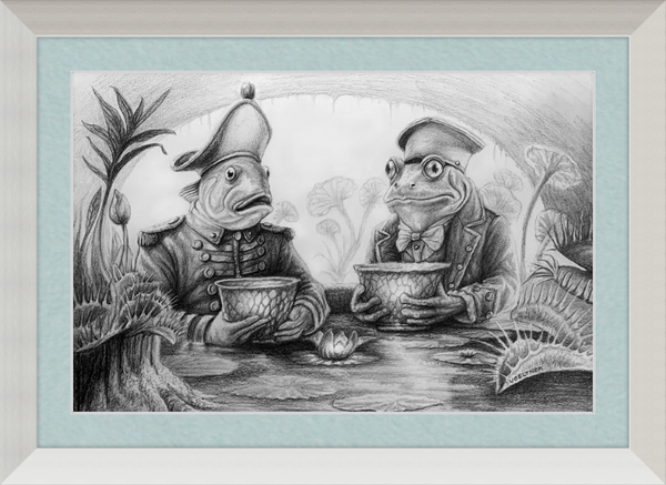 The Footmen (Drawing) Art Print