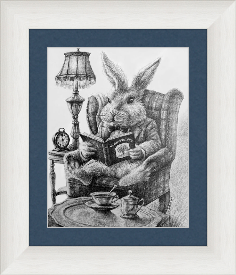 The White Rabbit (Drawing) Art Print
