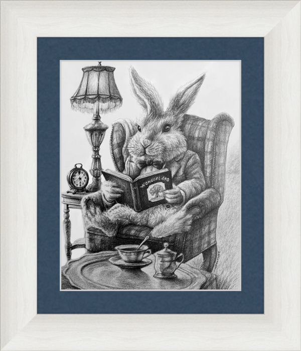 The White Rabbit (Drawing) Art Print