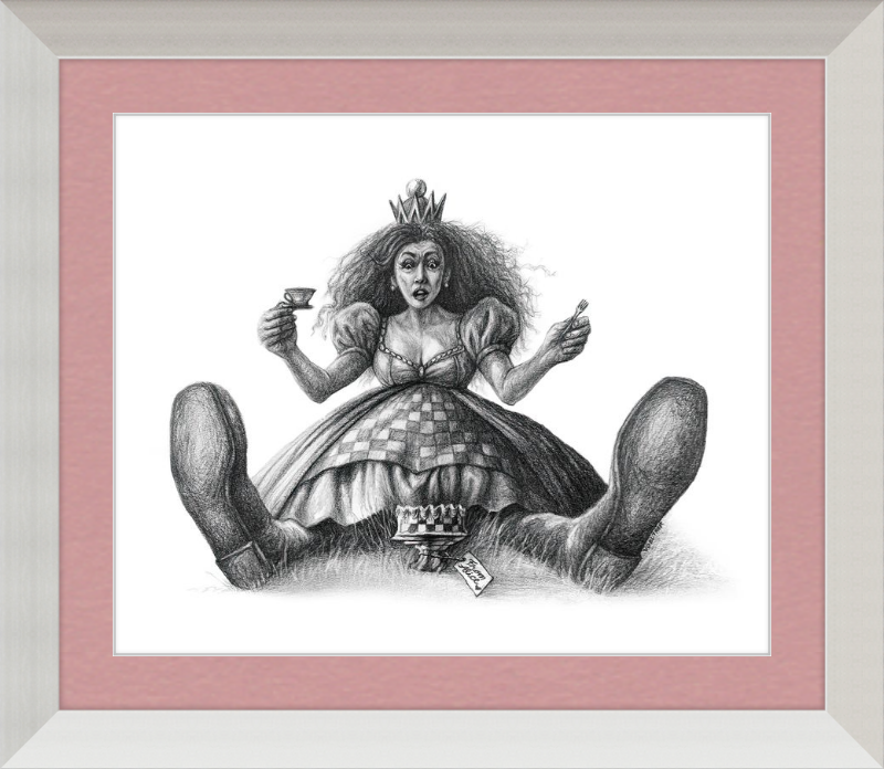 The Red Queen (Drawing) Art Print