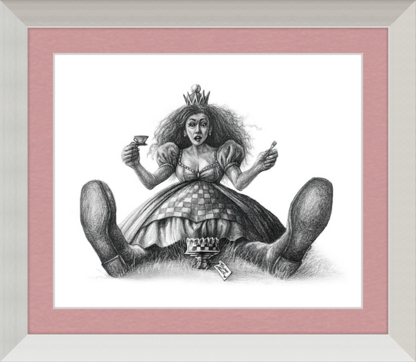 The Red Queen (Drawing) Art Print