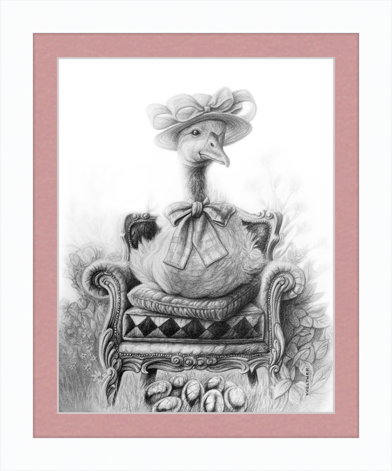 The Goose (Drawing) Art Print
