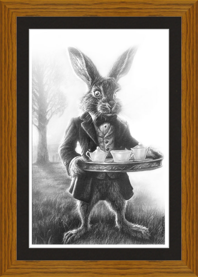 The March Hare (Drawing) Art Print