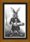 The March Hare (Drawing) Art Print