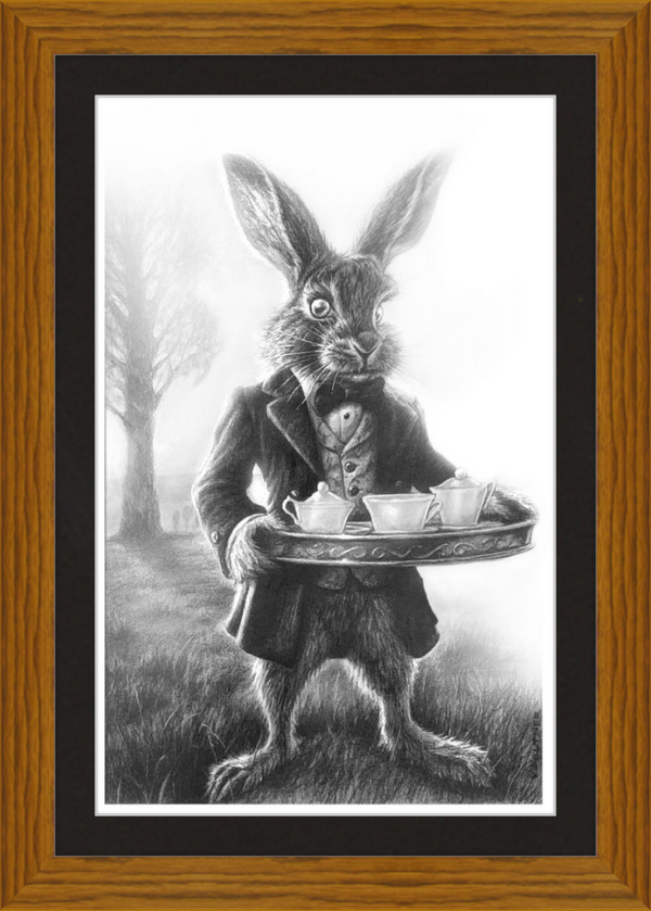 The March Hare (Drawing) Art Print