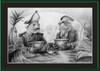 The Footmen (Drawing) Art Print