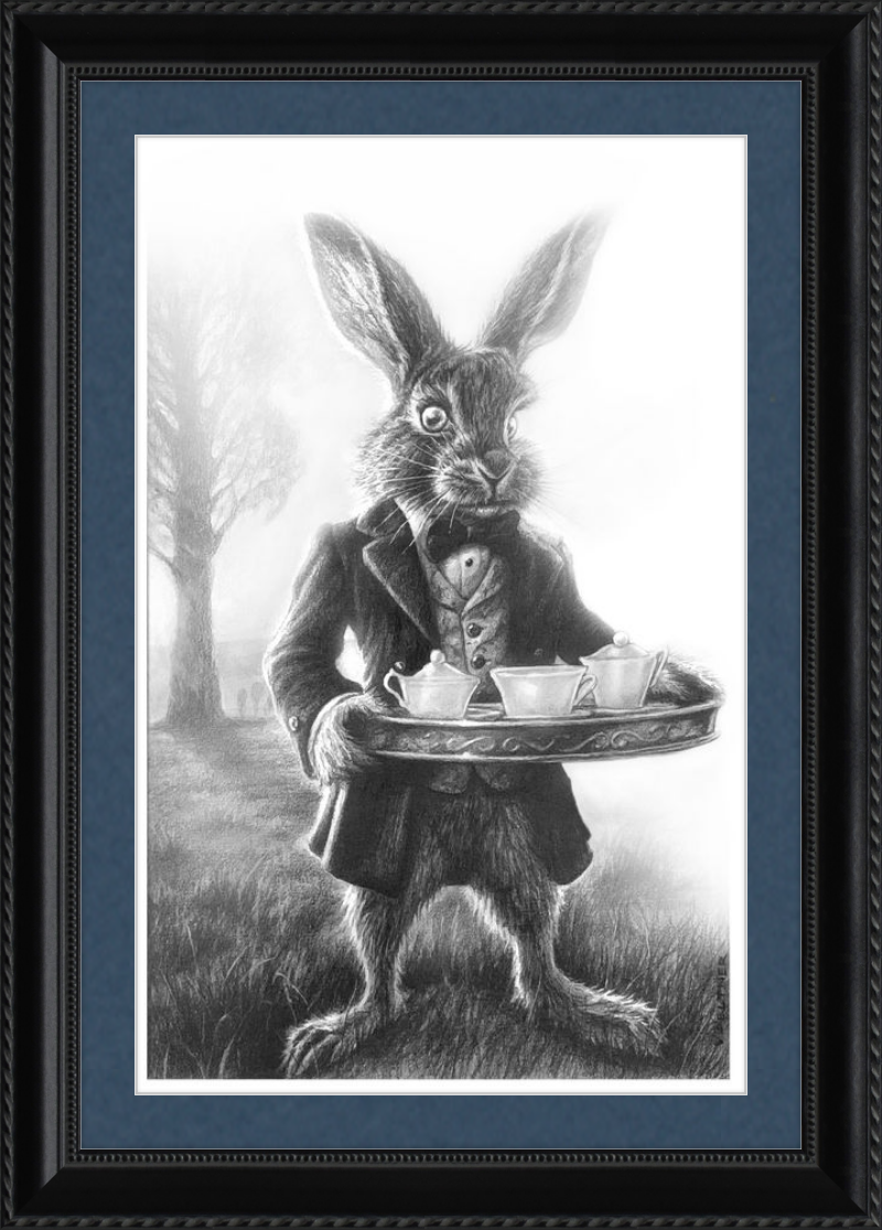 The March Hare (Drawing) Art Print