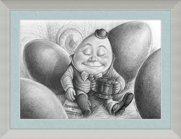 Humpty Dumpty (Drawing) Art Print