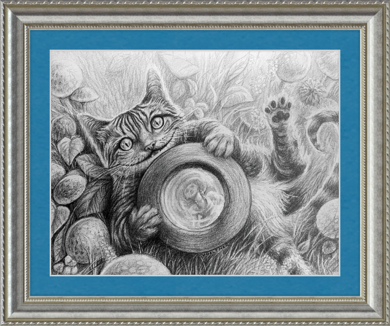 The Cheshire Cat (Drawing) Art Print