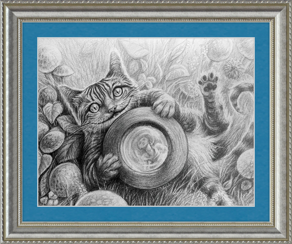 The Cheshire Cat (Drawing) Art Print