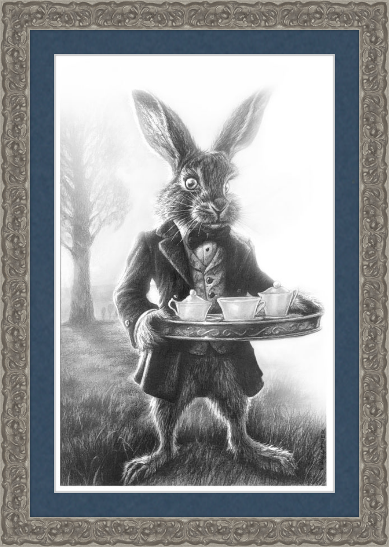 The March Hare (Drawing) Art Print