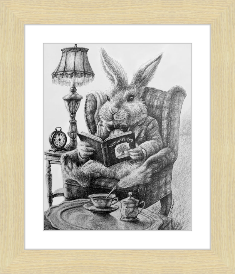 The White Rabbit (Drawing) Art Print