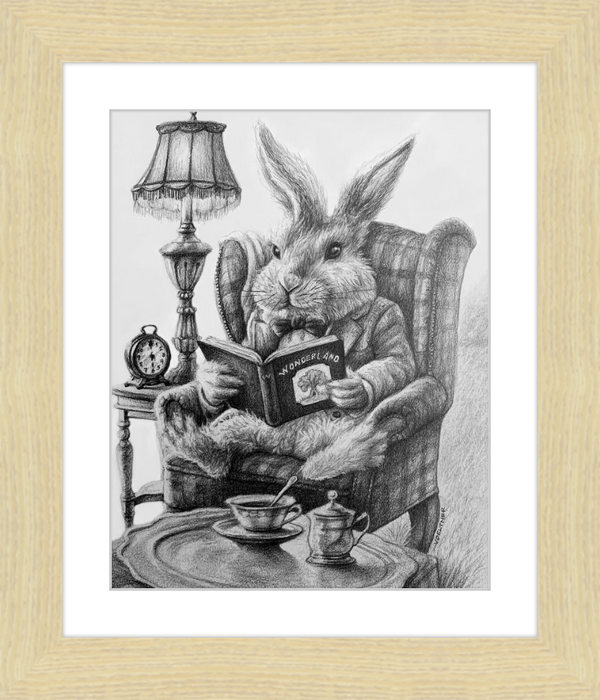 The White Rabbit (Drawing) Art Print