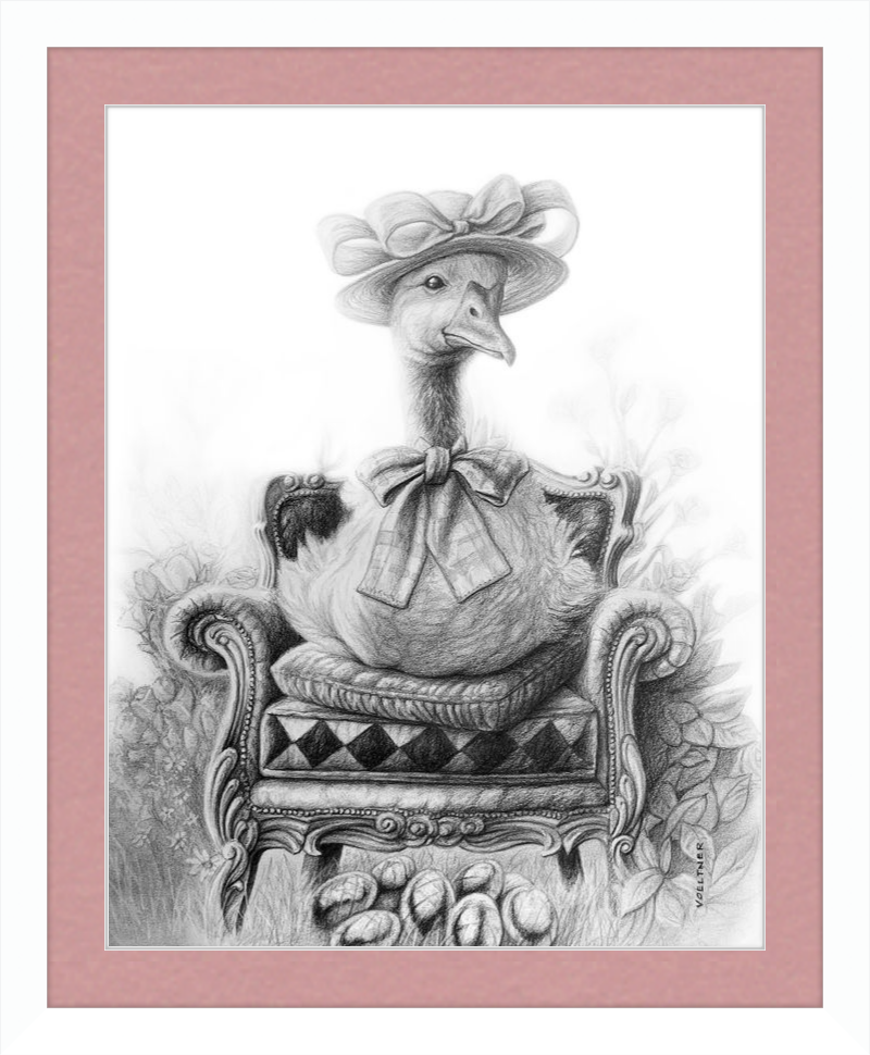 The Goose (Drawing) Art Print