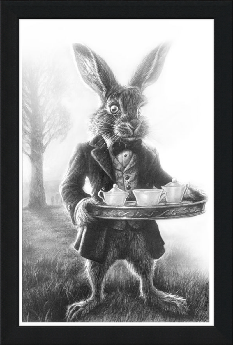The March Hare (Drawing) Art Print