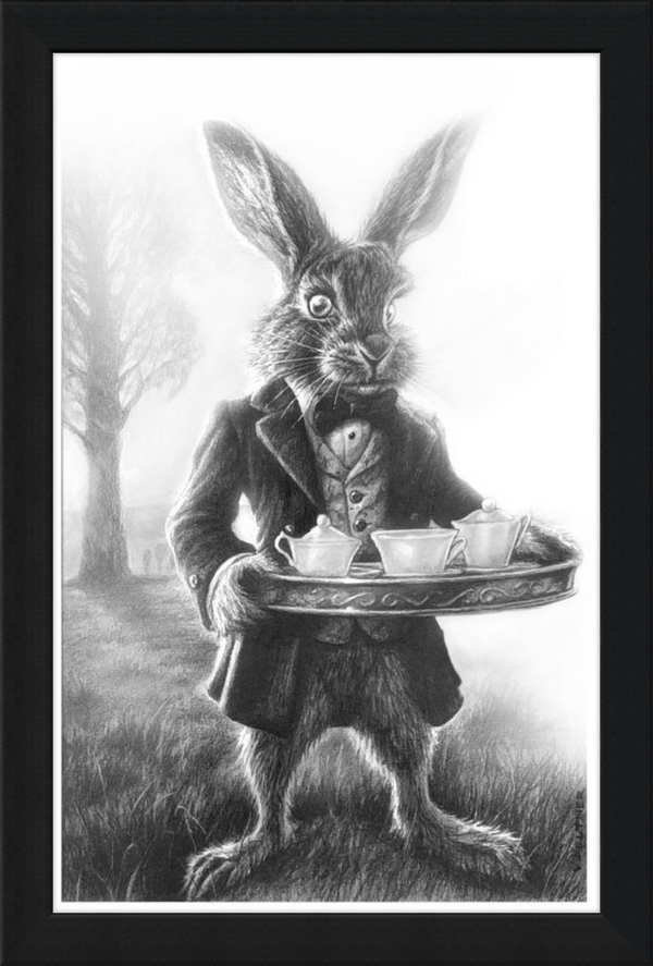 The March Hare (Drawing) Art Print