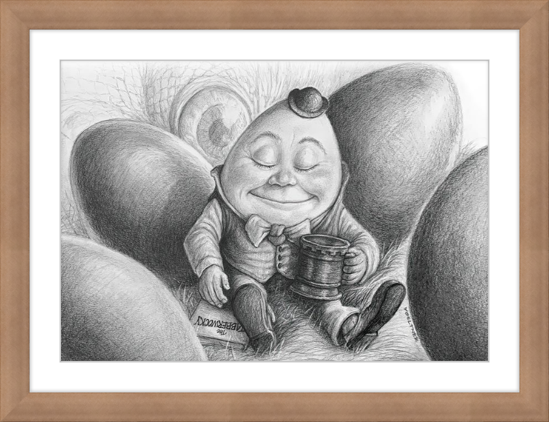 Humpty Dumpty (Drawing) Art Print
