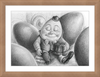 Humpty Dumpty (Drawing) Art Print