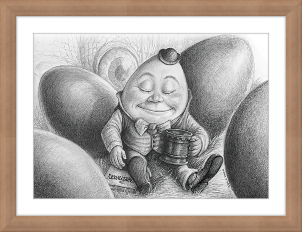 Humpty Dumpty (Drawing) Art Print
