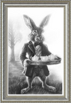 The March Hare (Drawing) Art Print