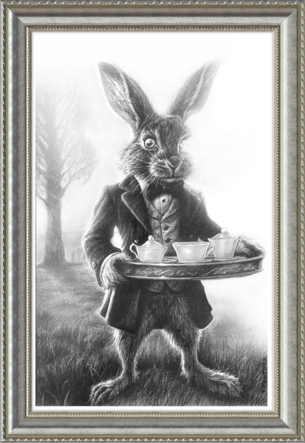 The March Hare (Drawing) Art Print