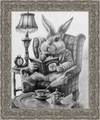 The White Rabbit (Drawing) Art Print