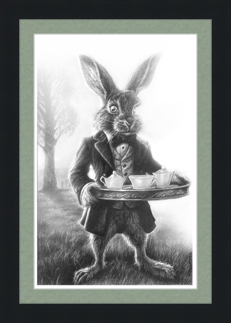The March Hare (Drawing) Art Print
