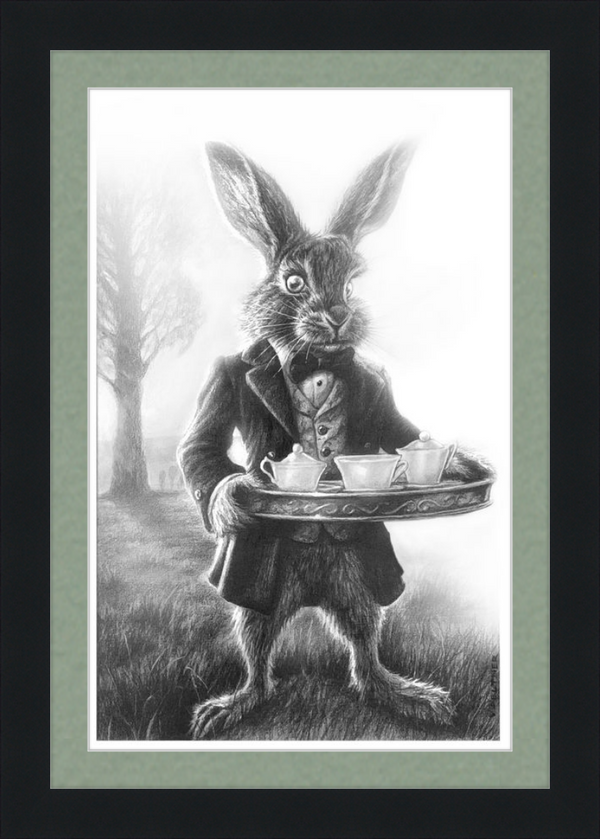 The March Hare (Drawing) Art Print