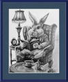The White Rabbit (Drawing) Art Print