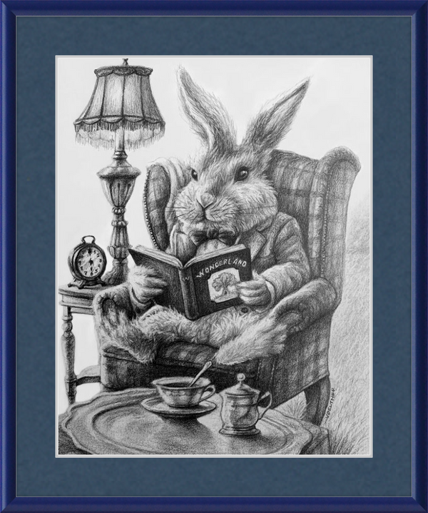 The White Rabbit (Drawing) Art Print