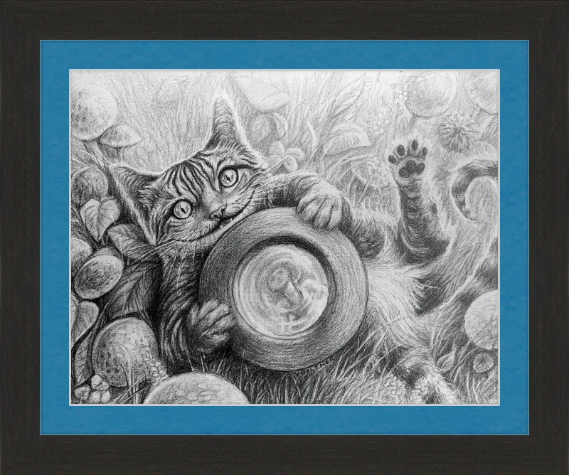 The Cheshire Cat (Drawing) Art Print
