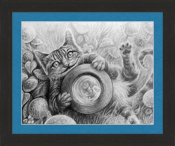 The Cheshire Cat (Drawing) Art Print