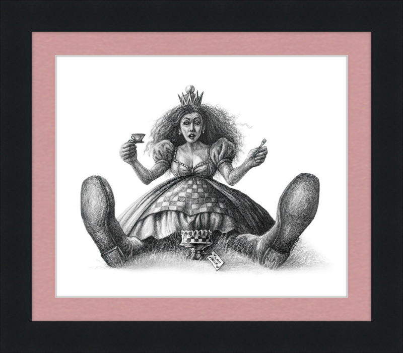 The Red Queen (Drawing) Art Print