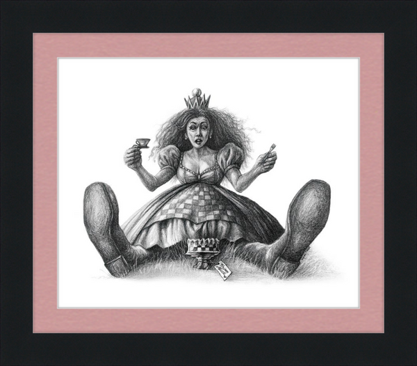 The Red Queen (Drawing) Art Print