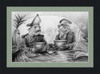 The Footmen (Drawing) Art Print