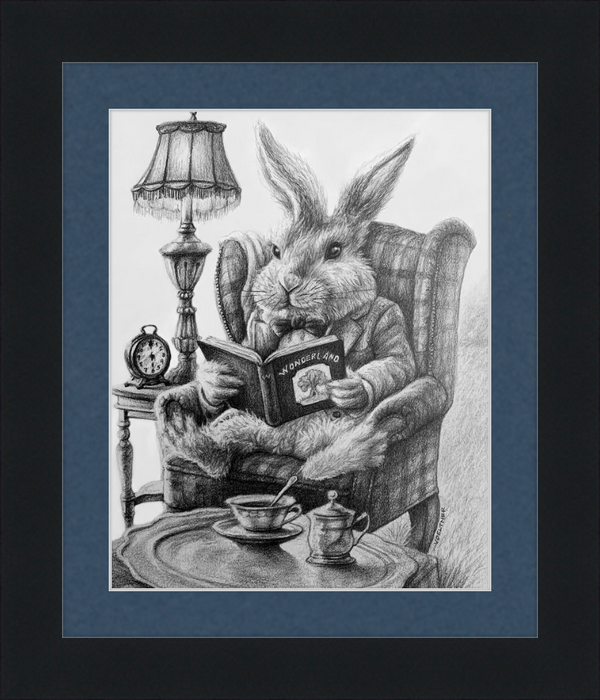The White Rabbit (Drawing) Art Print