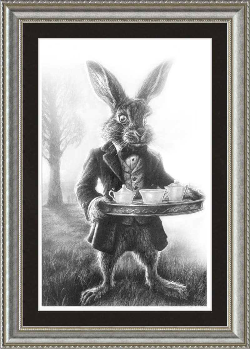 The March Hare (Drawing) Art Print