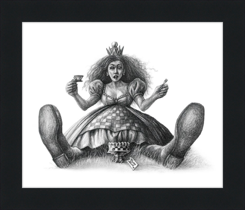 The Red Queen (Drawing) Art Print